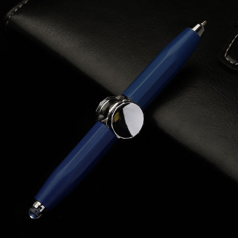 Multi-Function LED Pen – Spinning Gyro Metal Ballpoint, Decompression Stress Reliever,