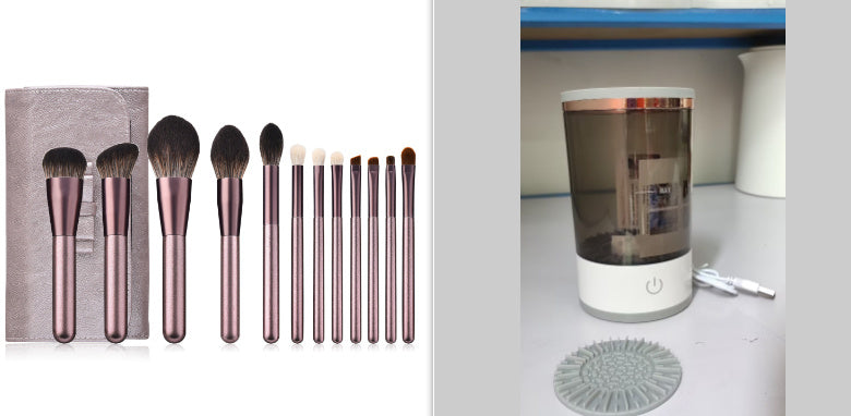 Portable Electric Makeup Brush Cleaner – USB Charging Eye Shadow Brush Cleaning Tool, Automatic Cosmetic Brush Cleaner