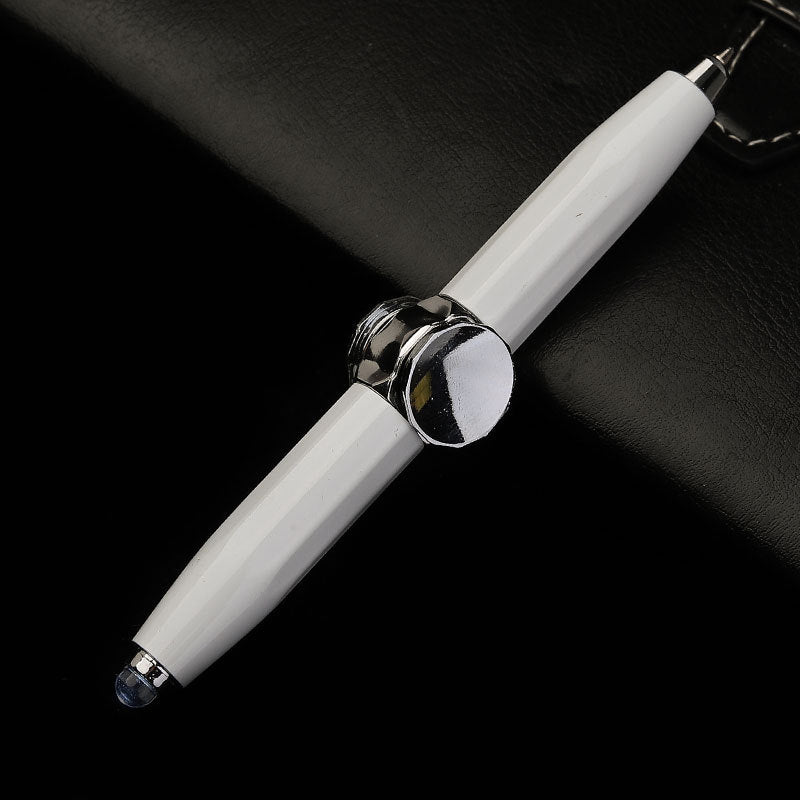 Multi-Function LED Pen – Spinning Gyro Metal Ballpoint, Decompression Stress Reliever,