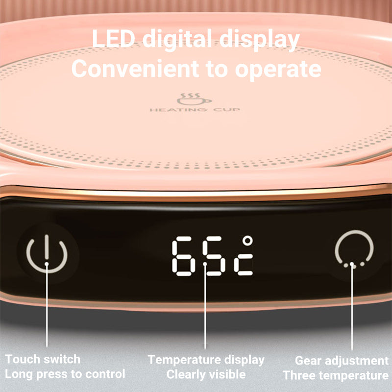 Smart Coffee Mug Warmer – Thermal Insulation Coaster, Constant Temperature Heating Pad for Desktop