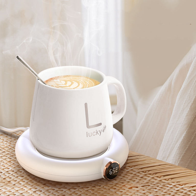 Smart Coffee Mug Warmer – Thermal Insulation Coaster, Constant Temperature Heating Pad for Desktop
