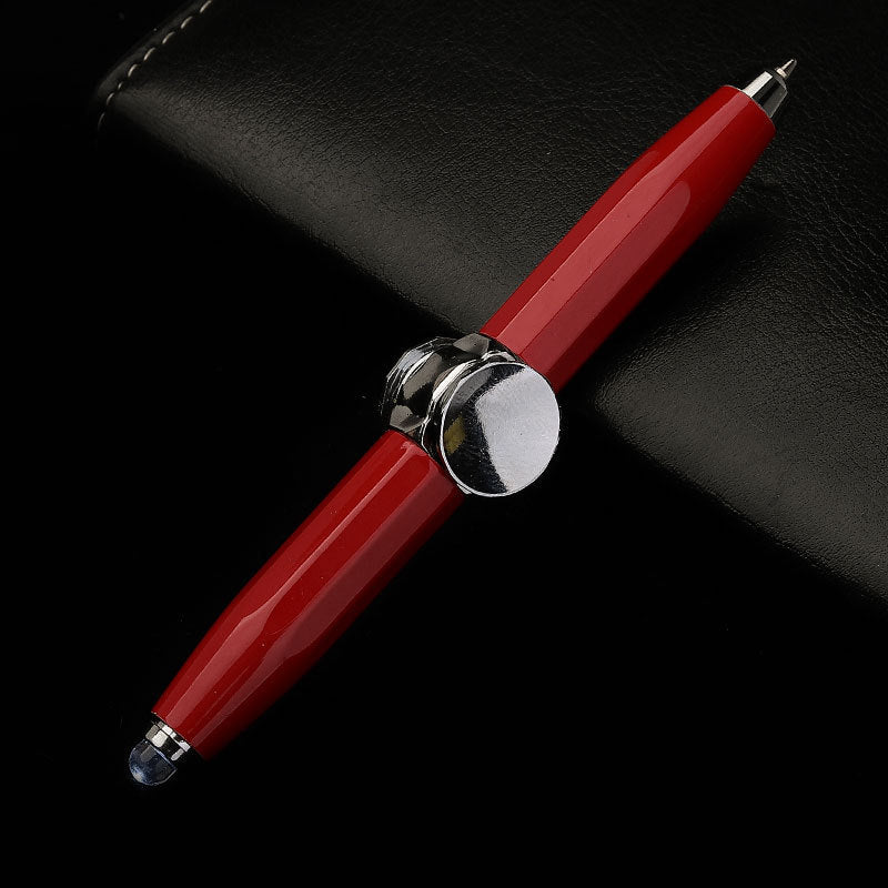 Multi-Function LED Pen – Spinning Gyro Metal Ballpoint, Decompression Stress Reliever,