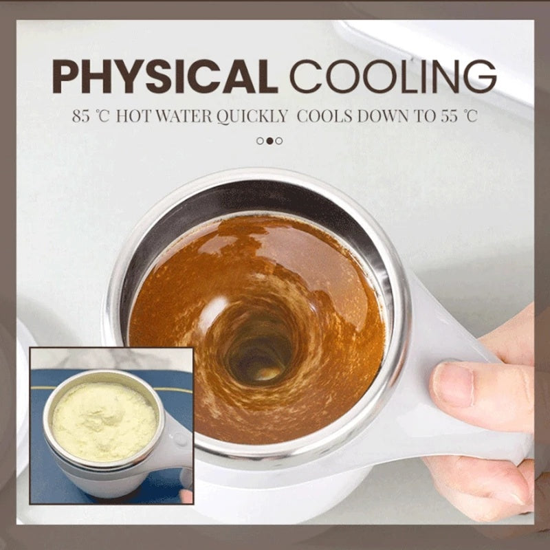Rechargeable Automatic Stirring Cup – Electric Rotating Coffee & Milkshake Cup, Magnetic Mixing, Lazy Drink Solution