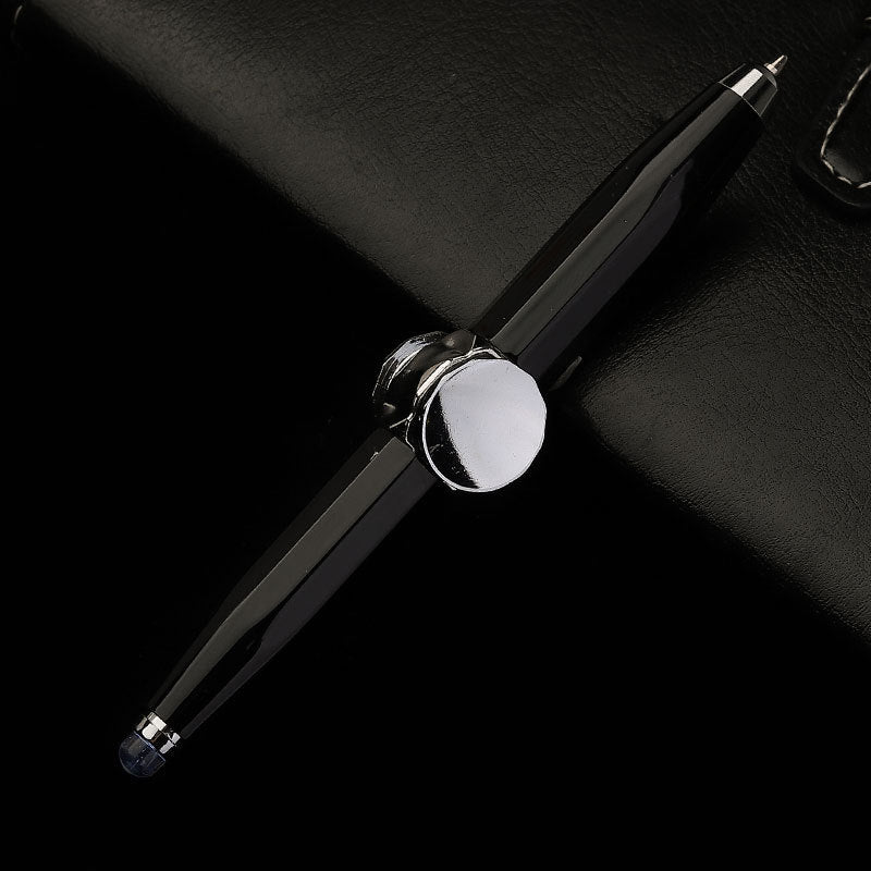 Multi-Function LED Pen – Spinning Gyro Metal Ballpoint, Decompression Stress Reliever,