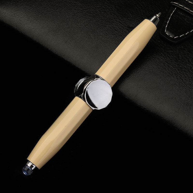 Multi-Function LED Pen – Spinning Gyro Metal Ballpoint, Decompression Stress Reliever,
