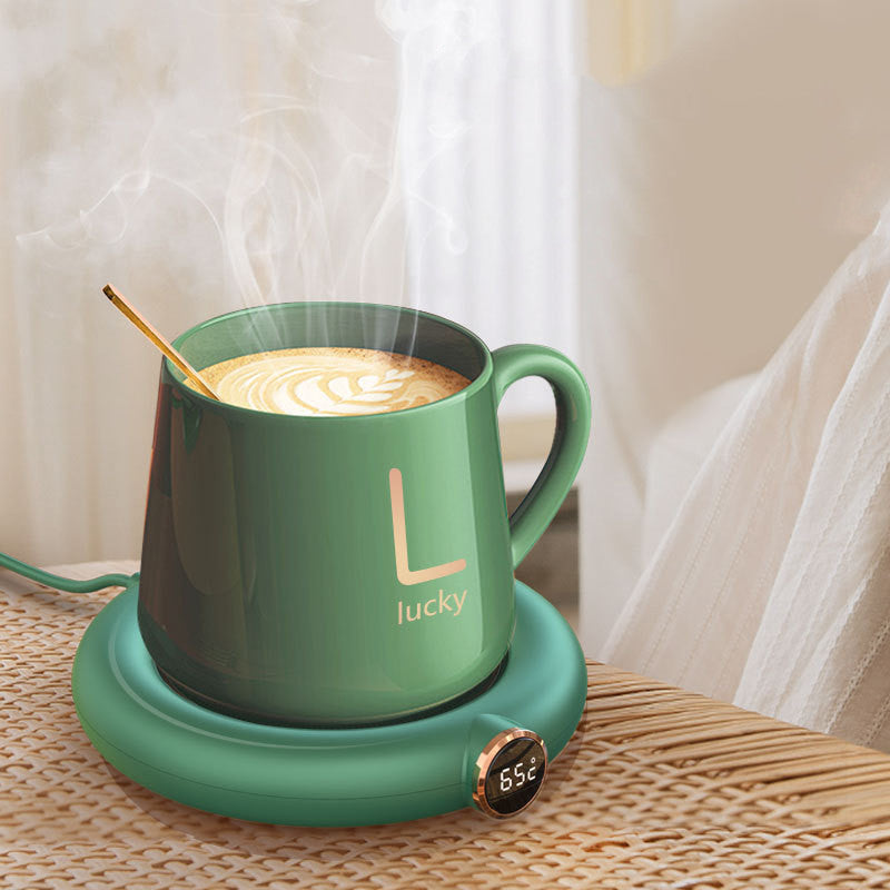 Smart Coffee Mug Warmer – Thermal Insulation Coaster, Constant Temperature Heating Pad for Desktop