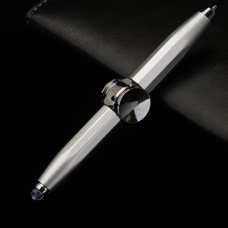 Multi-Function LED Pen – Spinning Gyro Metal Ballpoint, Decompression Stress Reliever,