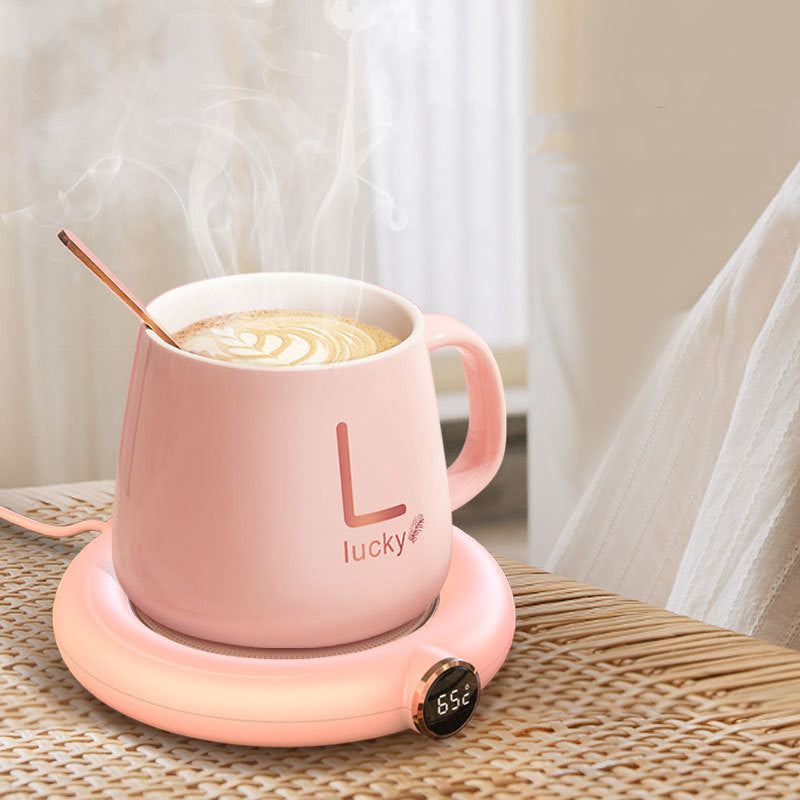 Smart Coffee Mug Warmer – Thermal Insulation Coaster, Constant Temperature Heating Pad for Desktop