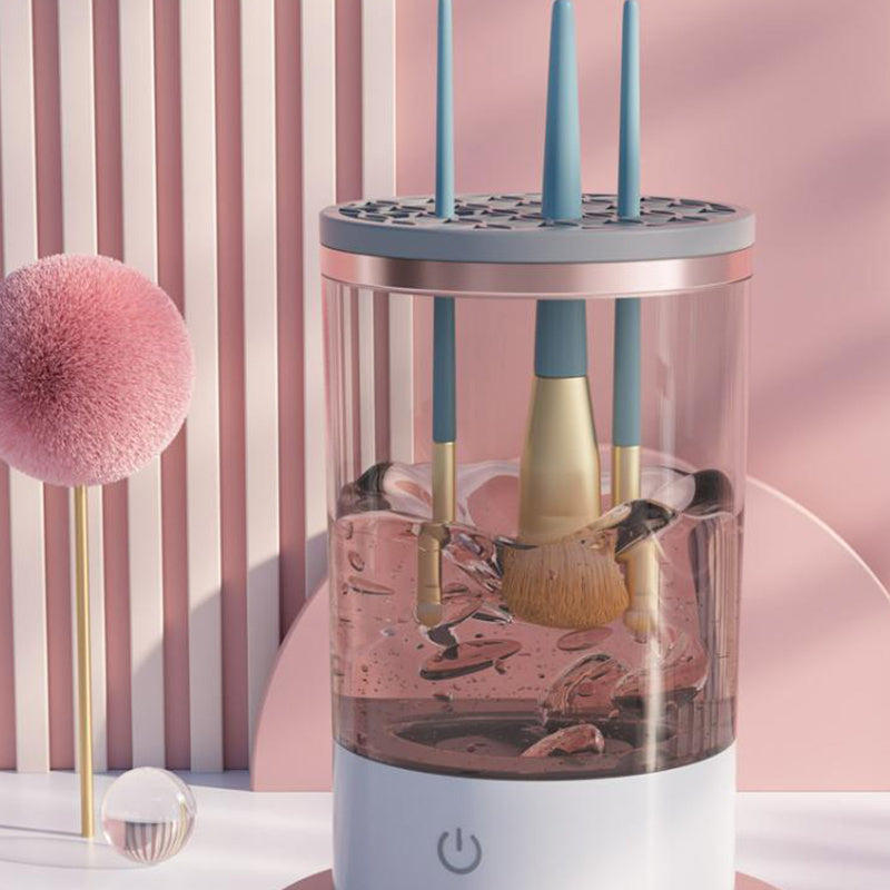 Portable Electric Makeup Brush Cleaner – USB Charging Eye Shadow Brush Cleaning Tool, Automatic Cosmetic Brush Cleaner
