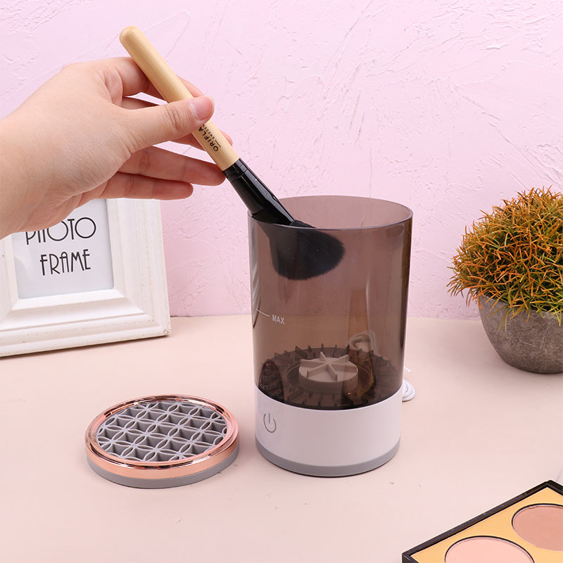 Portable Electric Makeup Brush Cleaner – USB Charging Eye Shadow Brush Cleaning Tool, Automatic Cosmetic Brush Cleaner