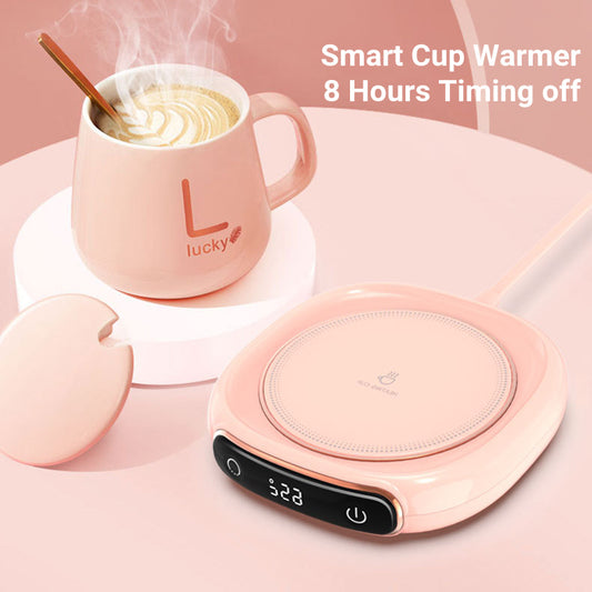 Smart Coffee Mug Warmer – Thermal Insulation Coaster, Constant Temperature Heating Pad for Desktop