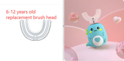 Children's Electric Toothbrush – 360° U-Shaped, USB Charging, Food-Grade Silicone, Smart Oral Care