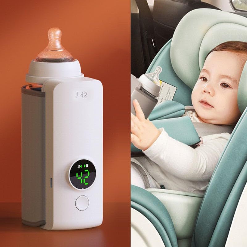 Portable USB Baby Bottle Warmer – Wireless Rechargeable Milk Heating Bag & Insulation Sleeve