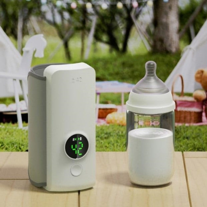 Portable USB Baby Bottle Warmer – Wireless Rechargeable Milk Heating Bag & Insulation Sleeve