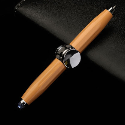 Multi-Function LED Pen – Spinning Gyro Metal Ballpoint, Decompression Stress Reliever,