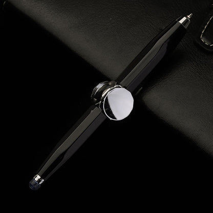 Multi-Function LED Pen – Spinning Gyro Metal Ballpoint, Decompression Stress Reliever,