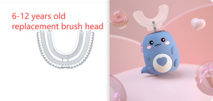 Children's Electric Toothbrush – 360° U-Shaped, USB Charging, Food-Grade Silicone, Smart Oral Care
