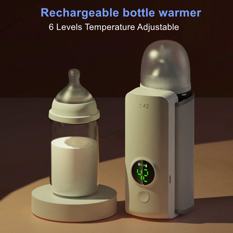 Portable USB Baby Bottle Warmer – Wireless Rechargeable Milk Heating Bag & Insulation Sleeve