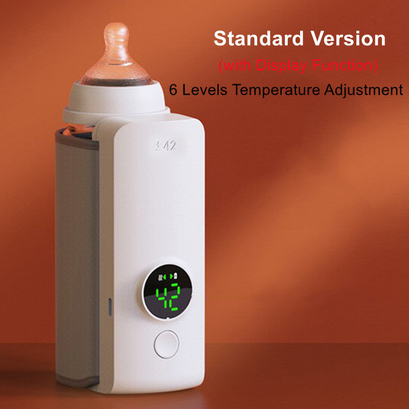 Portable USB Baby Bottle Warmer – Wireless Rechargeable Milk Heating Bag & Insulation Sleeve